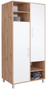Modern Living Omara Za Oblačila Box, Bela, Barva Hrasta