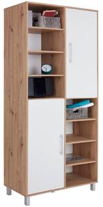 Modern Living Regal Box, Bela, Barva Hrasta