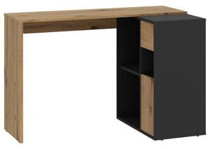 Modern Living Pisalna Miza Corner 2, Barva Hrasta, Antracit