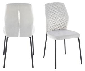 SET STOLOV, tekstil svetlo siva