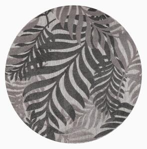 PREPROGA ZA ZUNANJO UPORABO Floral 120/120 cm tkano siva