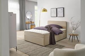 POSTELJA Z VZMETNICO 120 cm x 200 cm , tekstil bež