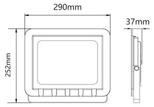 LED Zunanji reflektor LED/100W/230V IP65