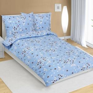 Bellatex Crepe posteljnina Bouquet blue , 140 x200 cm, 70 x 90 cm