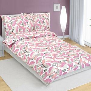 Bellatex Crepe posteljnina Fan pink , 140 x 200cm, 70 x 90 cm