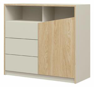 Komoda Toledo L104, Hrast, Beige, 91x100x41cm