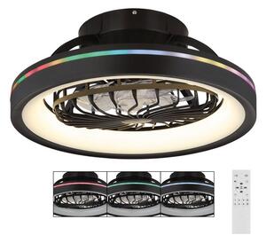 Globo 03665 - LED RGB Zatemnitven stropna ventilator DEANNE LED/40W/230V + Daljinski upravljalnik