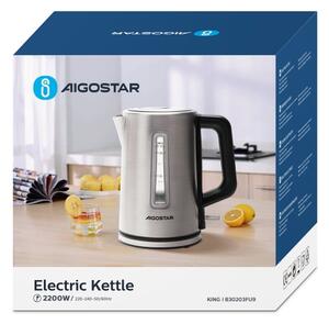 Aigostar - Grelnik vode 1,7l 2200W/230V krom