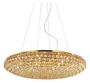 Ideal Lux - LED Kristalni lestenec na vrvici KING 12xG9/3W/230V pr. 65 cm zlata