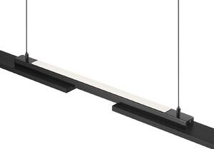 HELL LED-visoka svetilka More, antracitna, dolžina 120 cm, kovinska, zatemnjen, Črna, Dnevna soba / jedilnica, Kovina, Sodobni
