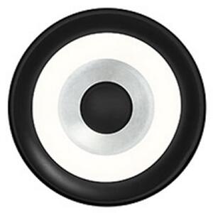 HELL LED-stenna svetilka Speaker, v barvi aluminija, Ø 20 cm, kovina, zatemnjen, Kovinska, Dnevna soba / jedilnica, Kovina, Sodobni