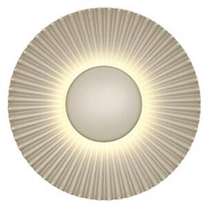 HELL LED-stenna svetilka Shelley, peščene barve, Ø 16 cm, kovina, Bež, Dnevna soba / jedilnica, Kovina, Sodobni