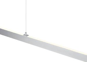 HELL LED-visoka svetilka Karo, aluminij, dolžina 130 cm, kovina, CCT, zatemnjen, Kovinska, Dnevna soba / jedilnica, Kovina, Sodobni