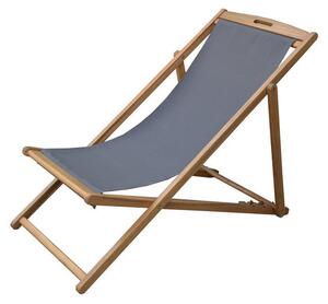 STOL ZA PLAŽO barve akacije, temno siva