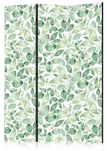 PARAVAN 135/172/3 cm zelena, bela