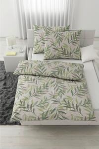 Modern Living Posteljnina Stitched Leaves, Bež, 2x60/80, 200/200