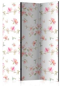PARAVAN 135/172/3 cm bela, pink