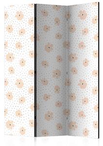 PARAVAN 135/172/3 cm bela, pink