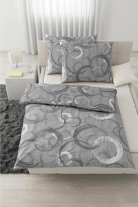 Modern Living Posteljnina New Circles Xxl, Siva, 2x60/80, 200/200