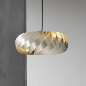 Tom Rossau viseča svetilka TR5, premer 40 cm, zlata, aluminij, zatemnjen, Zlata / medeninasta, Dnevna soba / jedilnica, Aluminij, Skandinavski