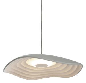 Bover LED viseče svetilo Valentina S24, siva/bela, Ø 24 cm