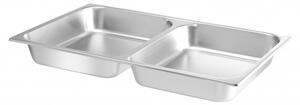 Posoda za Hrano GN 1/1 z 2 Predelkoma, 7.5L, 530x325x65mm