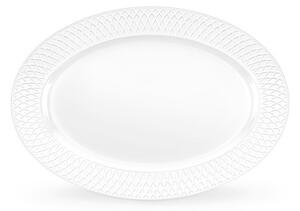 Ovalni Krožnik Diamond, Porcelan, 350x250mm