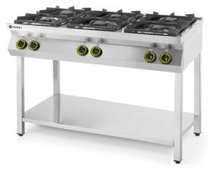 Plinski Štedilnik s 6 Gorilniki, 28.5kW, 1200x700x900mm