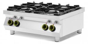 Plinski Štedilnik s 4 Gorilniki, 19kW, 800x700x310mm