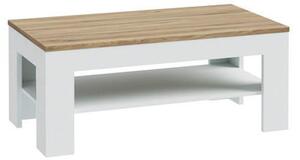 KLUBSKA MIZA, 110/45,5/60 cm barve hrasta, sivobež