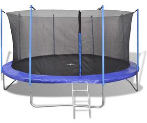 VidaXL Trampolin 5-delni komplet 4,57 m