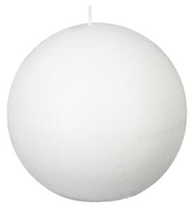 Sveča krogla CANDLE BALL VANILLA 7,5 cm bela