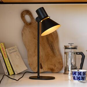 Anglepoise Namizna svetilka tipa 80 T1, mat črna, 48 cm, kovina, Črna, Dnevna soba / jedilnica, Aluminij, Dizajn