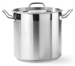 Visok Lonec s Pokrovom, 6L, Nerjaveče Jeklo, 200x190mm