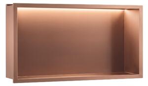 Kopalniška nišna polica LED 30x60 Brush Copper