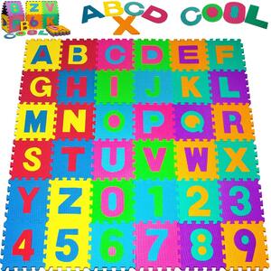 Penasta podloga za otroke PUZZLE, 86 kosov, večbarvna Spielwerk