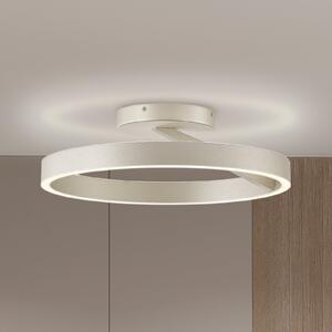 Viokef LED-stropna svetilka Saturn, premer 50 cm, kremno-srebrna, kovinska, zatemnjen, Bež, Dnevna soba / jedilnica, Kovina, Sodobni