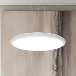 Viokef LED-visoka svetilka Benett, bela, Ø 50 cm, kovina/akril, zatemnjen, Bela, Dnevna soba / jedilnica, Aluminij, Sodobni