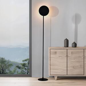 Viokef LED-stoječa svetilka Isabel, črna, višina 168 cm, kovina, Črna, Dnevna soba / jedilnica, Aluminij, Sodobni