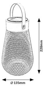 TAPOLCA Zunanja dekorativna LED svetilka 0,16 W/BELA/IP44/2 lm RA77176