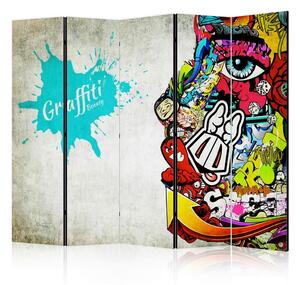Artgeist Paravan Graffity Beauty I, 5-Delni, Dvostranski