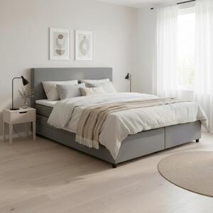 Bessagi Home Postelja Boxspring Melia, Siva, 180x200