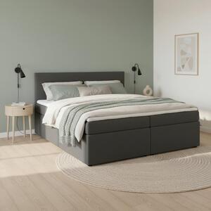 Bessagi Home Postelja Z Vzmetnico Lucy, Temno Siva, 180x200