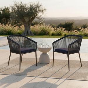Bessagi Garden Set Vrtnih Stolov Benicia, 2 Kos, Modra