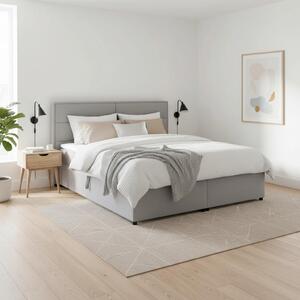 Bessagi Home Postelja Boxspring Kiara, Siva, Z Nadvložkom, 180x200