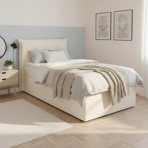 Bessagi Home Postelja Z Vzmetnico Polo, Krem, Nadvložek, 90x200