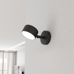 EMIBIG LIGHTING Stenni grelnik Sora, izstopna dolžina 15 cm, kovina, zatemnjen, Črna, Dnevna soba / jedilnica, Kovina, Sodobni