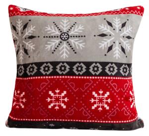 Mikropliš prevleka za blazino SNOWY FOREST 45x45 cm, siva