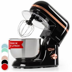 Klarstein Bella Elegance, kuhinjski robot, 1800 W, 1,7 HP, 6 stopenj, 5 litrov, črna