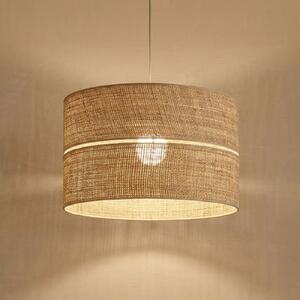 TK Lighting Visoka svetilka Calma, 1-žarek, bež, rafia, Ø 50 cm, E27, zatemnjen, Bež, Dnevna soba / jedilnica, Razno